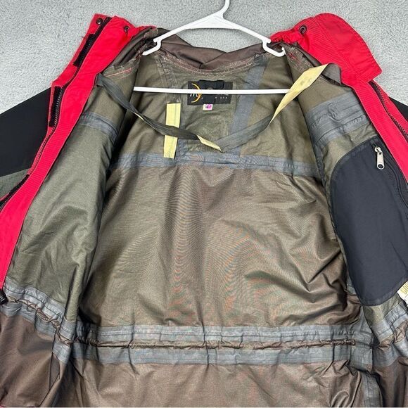 Vintage Moonstone Jacket‎ Womens Medium Red Pit Vents Hiking Camp Branded Fabric - Picture 11 of 16